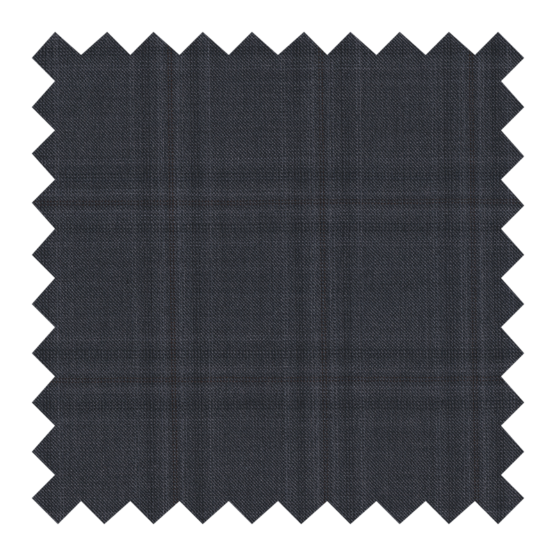 1771/2771 100% LANA GRIS A CUADROS pocos mts. 8.70 mts. (no regresa)