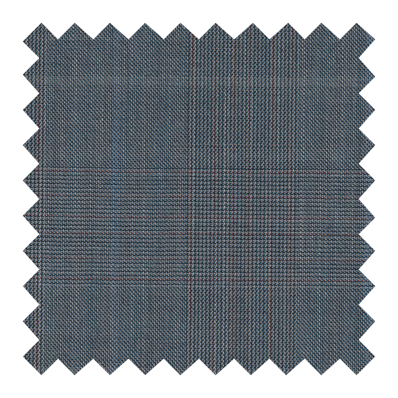 1880/4430 100% LANA GALES GRIS RAYAS AZULES