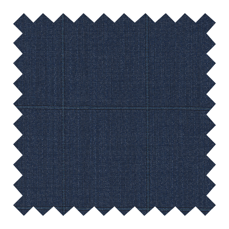 1570/0054 AZUL JASPEADO CON VENTANAS 100% LANA