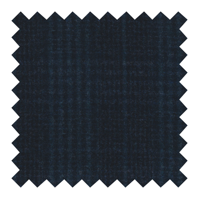 9141/2305 FRANELA NEGRA CUADRO VERDE 89% LANA 6% SEDA 5% CASHMERE 14MILMIL14