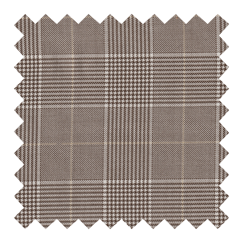 TN126/0216 BEIGE A CUADROS 100% SEDA Preagotada