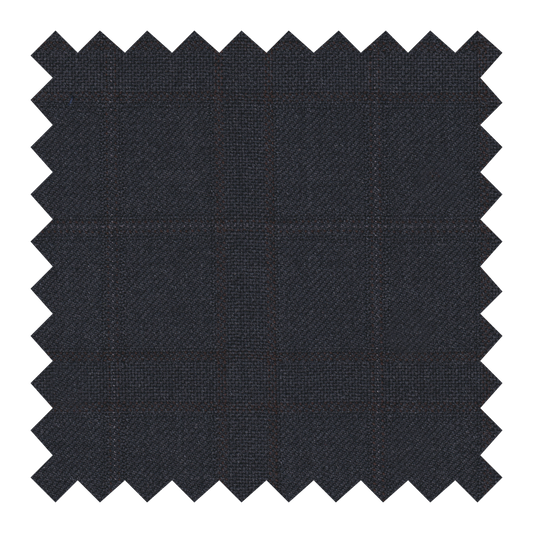 1771/2172 GRIS A CUADROS VENTANA CAFE 100% LANA Preagotado