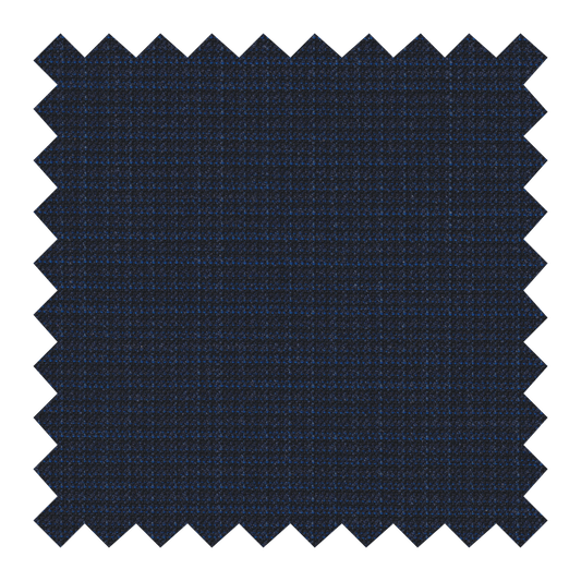1880/2822 AZUL CUADROS 100% LANA Pocos mts.
